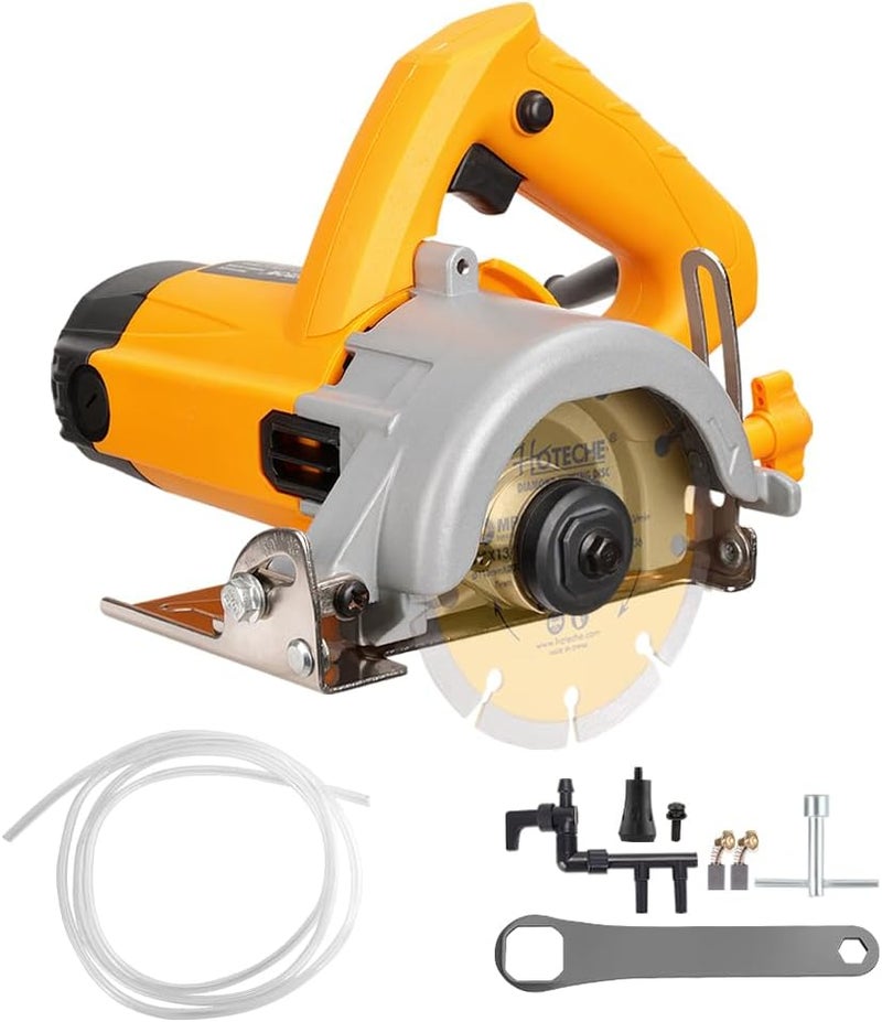 HOTECHE 4-3/8-Inch Dry/Wet Masonry&Tile Saw 1300W Electric Cutter for Stone, Ceramic and Marble Cutting(Tool Only) - Image 1